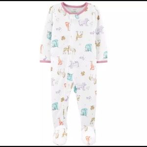 Toddler Girl Carter's Animals 1-Ps Pajamas Size 2T